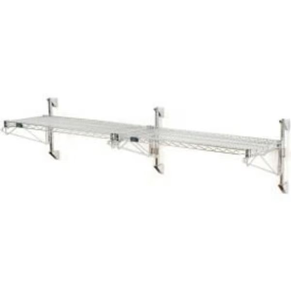 Nexel    Chrome Wall Mount Wire Shelving 42